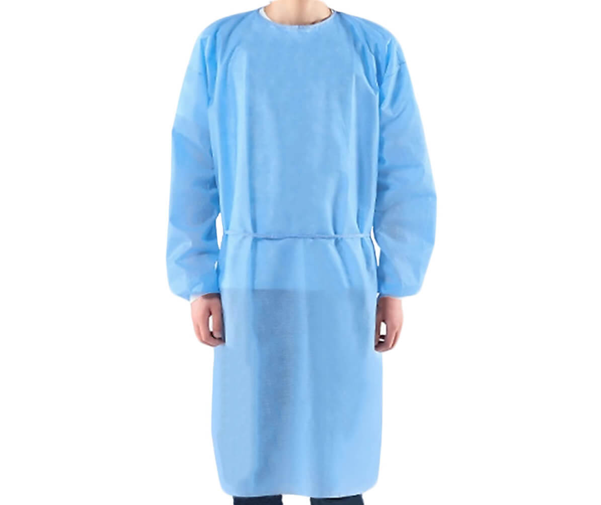 AAMI Level 2 PP+PE Isolation Gown - Sanitizinn